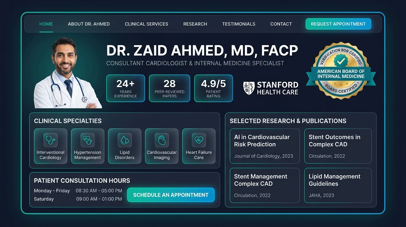 Doctor & Medical Specialist Portfolio Preview